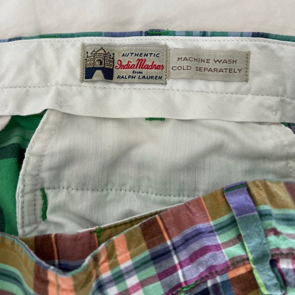 Vintage Men's Polo Ralph Lauren Authentic Indian Madras Shorts - Picture 6 of 10